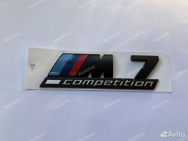 Шильдик M7 Competition BMW 7 E65 E66 матовый