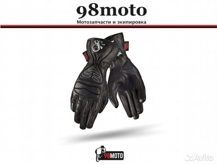 Мотоперчатки женские Shima Caldera, Black