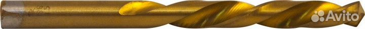 Сверло спиральное по металлу HSS TiN в блистере