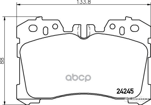 Колодки тормозные дисковые перед NP1163 NIS