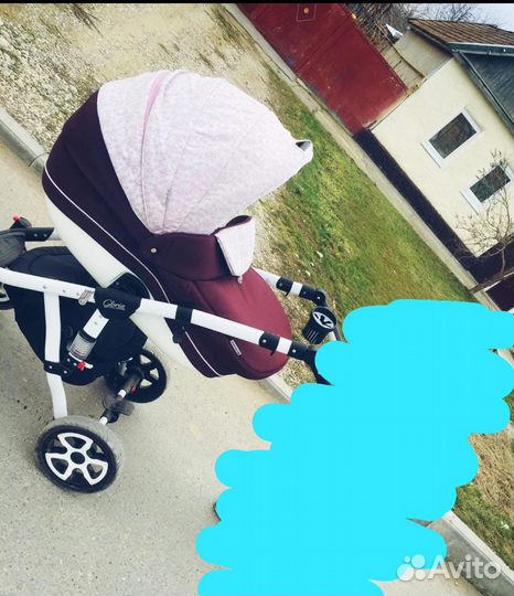 Коляска детская 3в1 Adamex Barletta