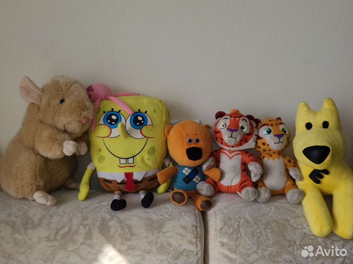 Игрушки Лео и Тиг, Мими мишки,Губка Боб и др