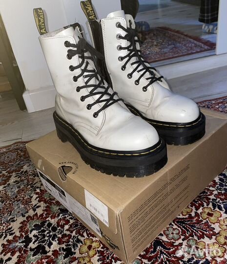 Dr Martens белые 1460 Jadon без меха