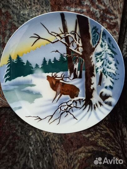 Коллекционная настенная фарфоровый тарелка, СССР