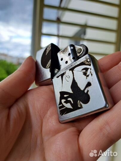 Зажигалка zippo с гравировкой Miyagi