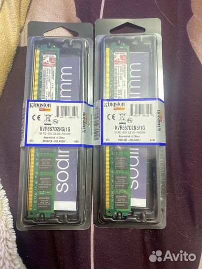 Оперативная память kingston ddr2 1gb