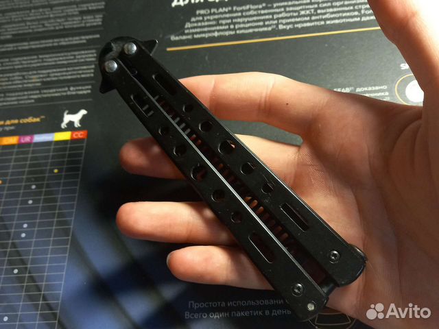 Нож бабочка расческа