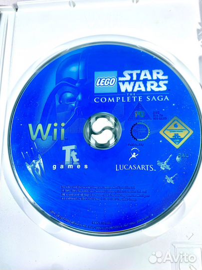Диск для Wii lego Star Wars: The Complete Saga б/у
