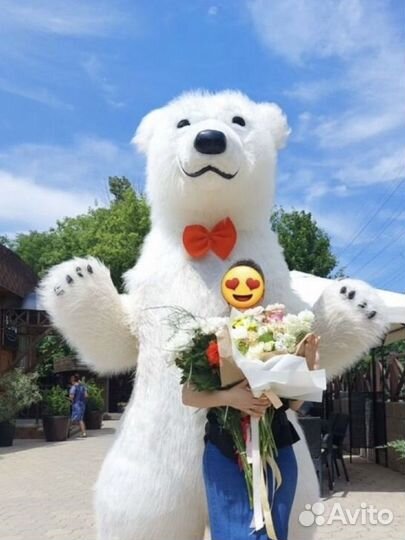 Ростовая кукла белый медведь
