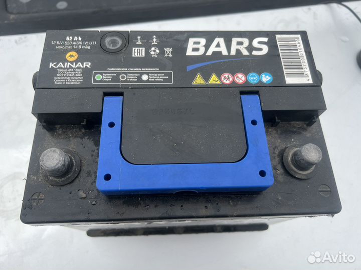 Аккумулятор bars 62 ah