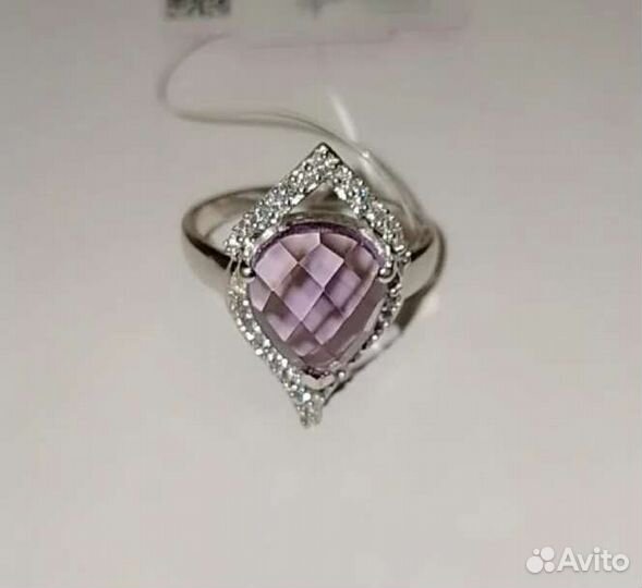 Серебряное кольцо с аметистом