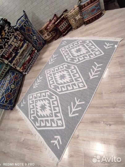 Ковры килим с узорами Хб в детскую хлопковые эко