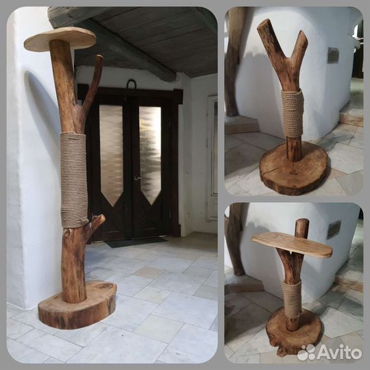 Дерево для кошки, когтеточка для кота карагач дуб