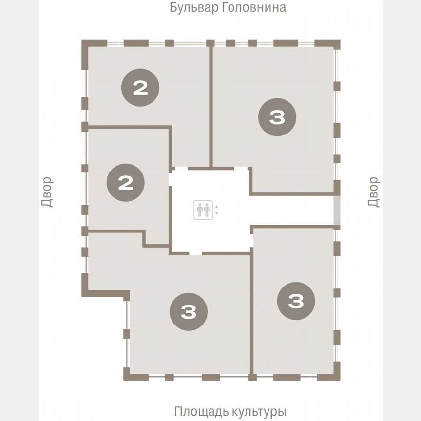 3-к. квартира, 173,4 м², 10/15 эт.