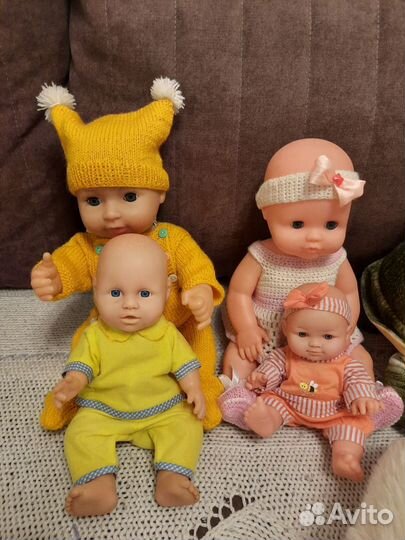 Куклы пупсы, мягкие игрушки пакетом