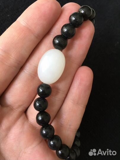 Натуральный Нефрит, нефритовый браслет, четки