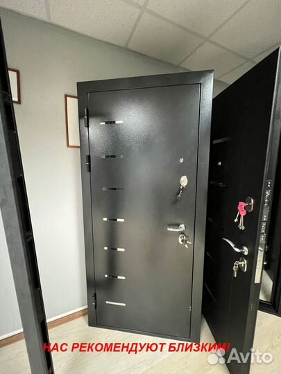 Тёплая дверь входная под ключ