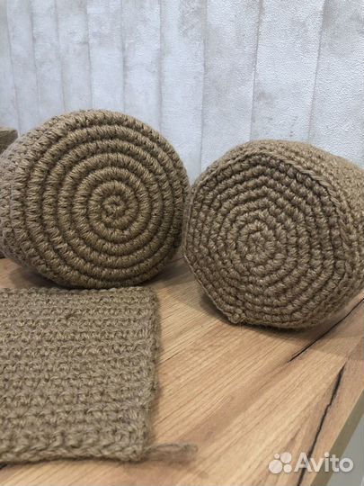 Корзины салфетки коврик из джута и шпагата