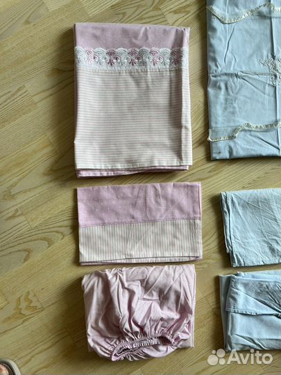 Постельное белье в детскую кроватку пакетом