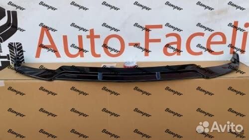 Сплиттер на передний бампер Mercedes C W205 Brabus