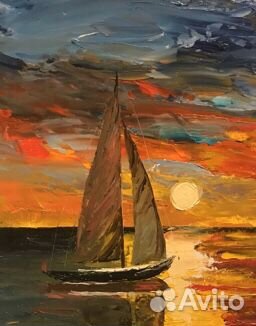 Парус на закате