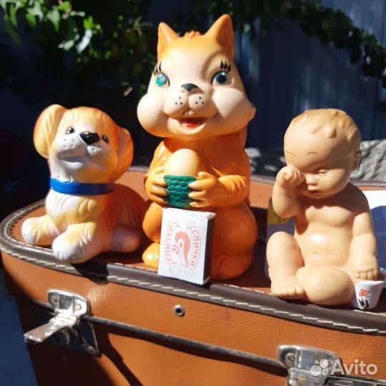 Резиновые игрушки пищалки СССР