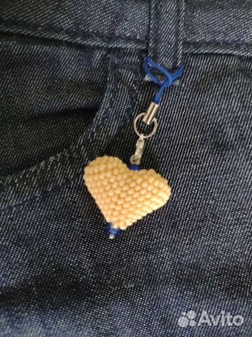 Брелок-сердце ручной работы
