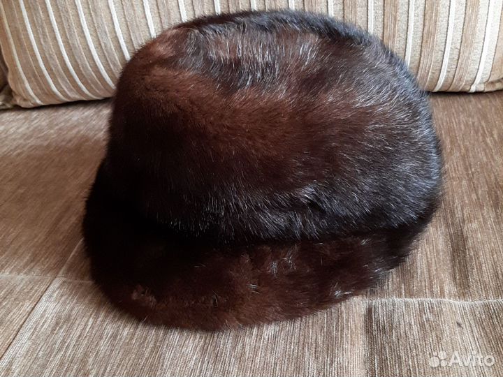 Шапка норковая женская 57 размер