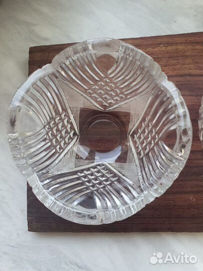 Салатники хрустальные 2 шт - СССР