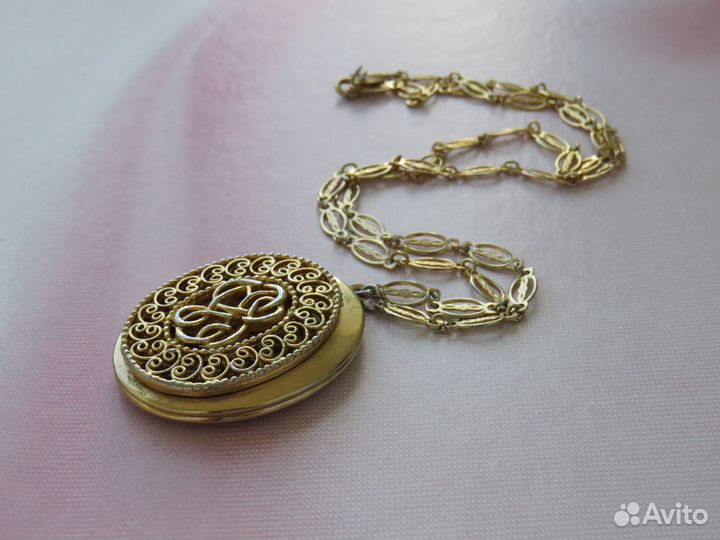 Park lane Подвеска Локет на цепочке Винтаж Клеймо