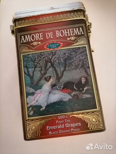 Жестяная коробка от чая