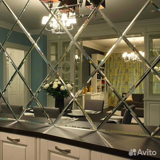 Зеркальная плитка на заказ