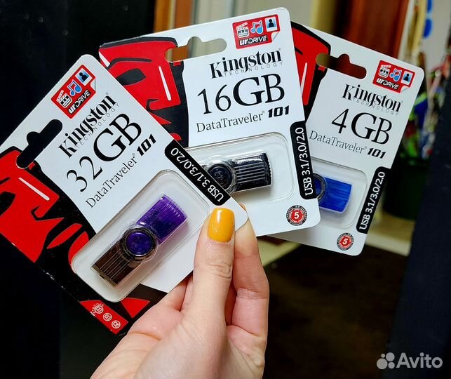 Usb флешка 4 / 16 / 32 гб Kingston