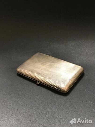 Портсигар серебряный