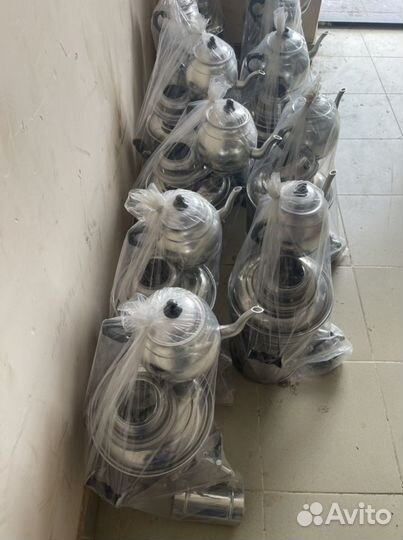 Самовар 4л с чайником