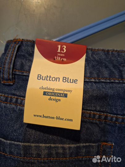 Новые джинсы button blue 158