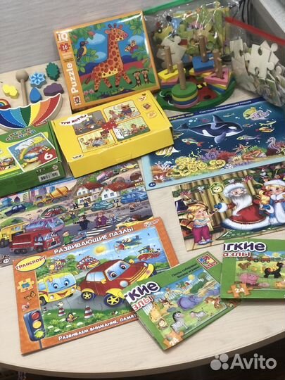 Пазлы, развивающие игры