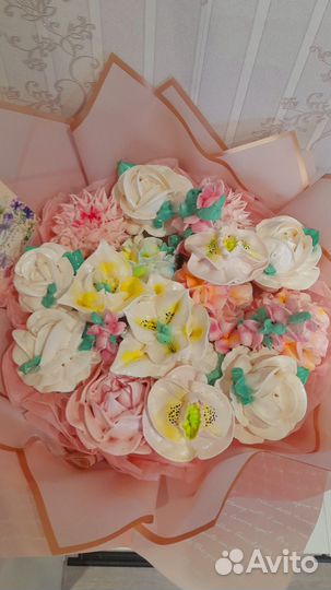 Сладкие букеты из зефира