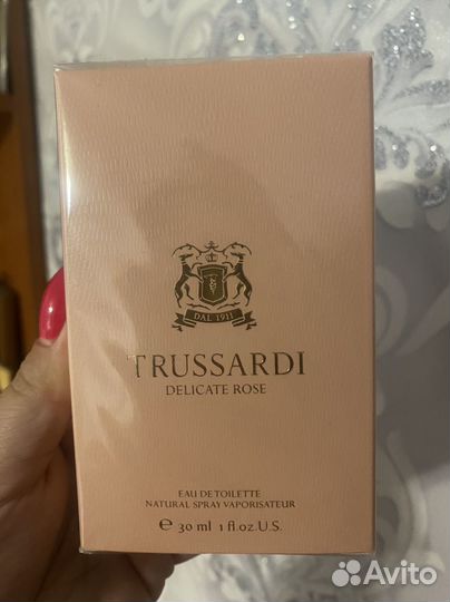 Туалетная вода trussardi delicate rose 30 мл