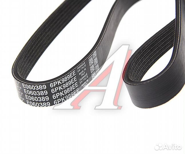 Ремень приводной поликлиновой 6PK989 VW Polo (15) skoda Fabia (15) dayco