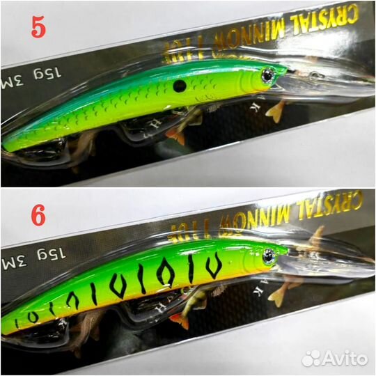 Воблеры Yo-Zuri Crystal Minnow 110