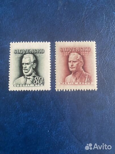 Почтовые марки Словакия 1944 г
