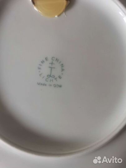 Коллекционная фарфоровая тарелка ГДР