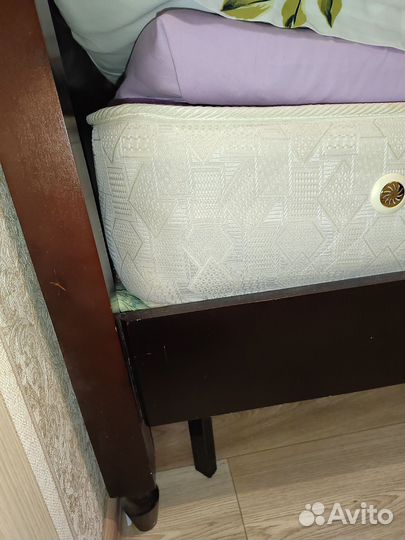 Кровать двухспальная с матрасом бу 140 200