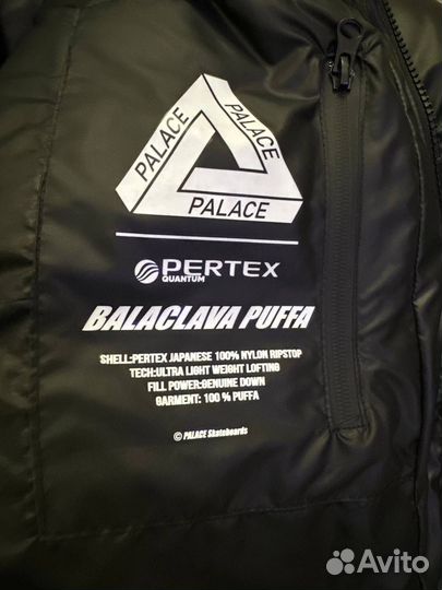 Пуховик palace balaclava puffa черный