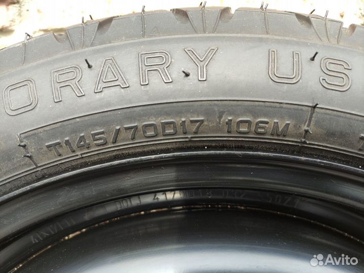 Запасное колесо (докатка) Toyota 145/70R17 из Япон