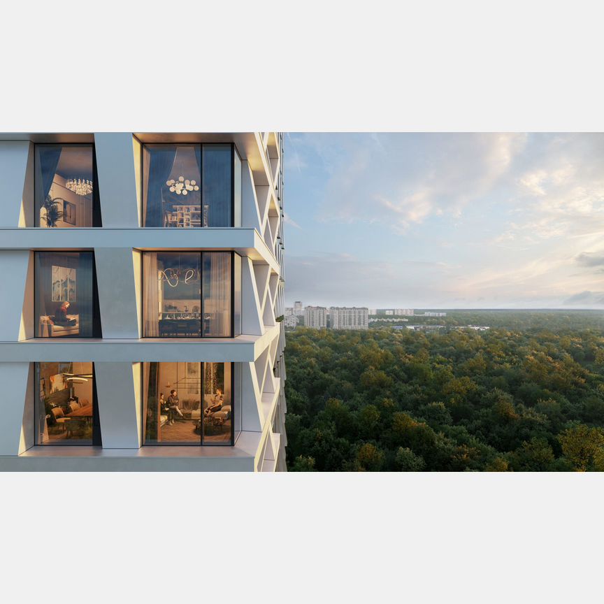 2-к. апартаменты, 59,6 м², 3/35 эт.