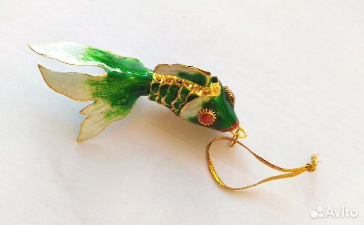 Рыба Карп - Подвеска из Перегородчатой Эмали ru*18