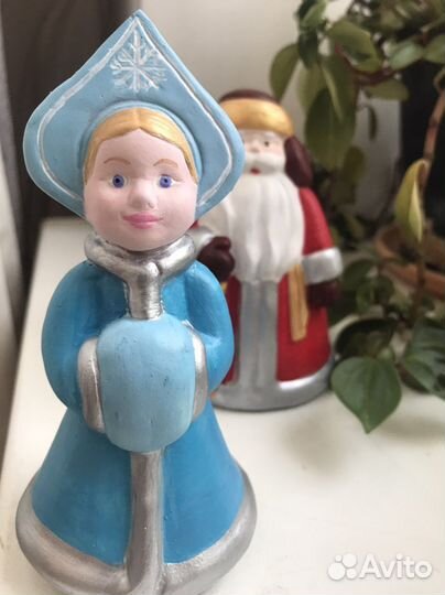 Дед мороз и снегурочка фигурки