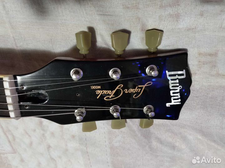 Burny les paul super grade left hand леворукая
